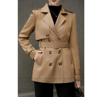 Áo Khoác Kaki Phối Thắt Eo SOLIIN Phong Cách Công Sở Thanh Lịch ELENA JACKET
