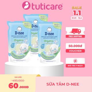 Nước rửa/xúc bình sữa Dnee Organic Túi 500ml XD..