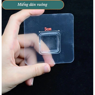 Miếng Dán Vuông Ecoco Miếng Dán Thay thế cho kệ nhà tắm, dính siêu chắc, tiện lợi, dễ dàng.