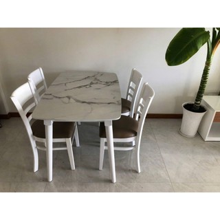 bộ bàn ăn 4 ghế gỗ - chắc chắn, dễ lắp đăt