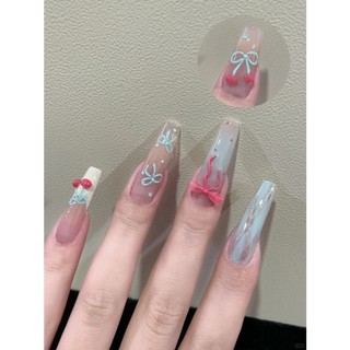 Túi nơ nhựa omber mix màu trang trí nail