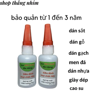 Combo 2 lọ keo dán lớn Oily Glue đa năng siêu dính dán tường, dán sắt, dán nhựa, dán gỗ 55ml