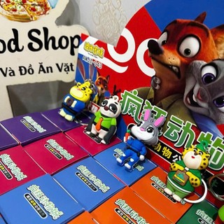 Khay 24 hộp mù móc khoá Zootopia, Cáo và Thỏ siêu hot, mix nhiều mẫu