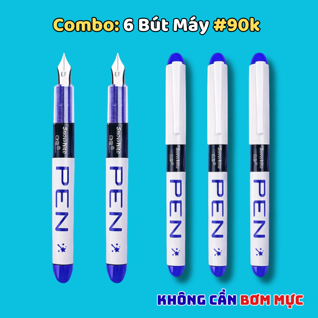 Bút Máy Gel F34 cho học sinh cấp 1, Mẫu mới 2026, Viết siêu êm trơn, Dung Tích Lớn, Mực Nhanh Khô