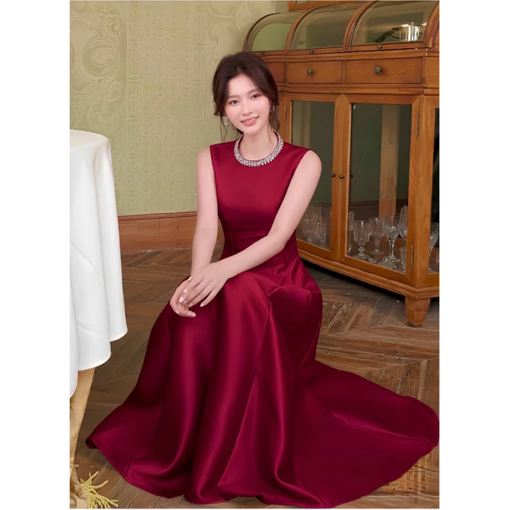TT14 ĐẦM TAPTA BASIC VIỀN CỔ KIM SA ĐI CHƠI, ĐI TIỆC, ĐẦM ĐƠN GIẢN MIDI, ĐẦM TẾT, ĐẦM DẠ HỘI