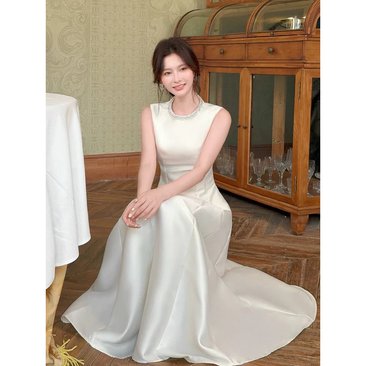 TT14 ĐẦM TAPTA BASIC VIỀN CỔ KIM SA ĐI CHƠI, ĐI TIỆC, ĐẦM ĐƠN GIẢN MIDI, ĐẦM TẾT, ĐẦM DẠ HỘI