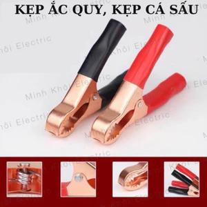 Kẹp ắc quy, kẹp cá sấu kiểm tra ắc qui ô tô, xe điện, kẹp đầu dò ắc quy, kẹp cá xấu, kẹp acquy, kẹp bình ắc quy Cao Cấp