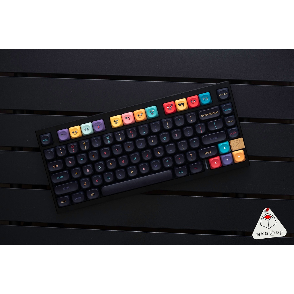 Keycap Litte Monster Dark - MOA profile - PBT dyesub - Nút bàn phím cơ keycap dễ thương | BigBuy360 - bigbuy360.vn
