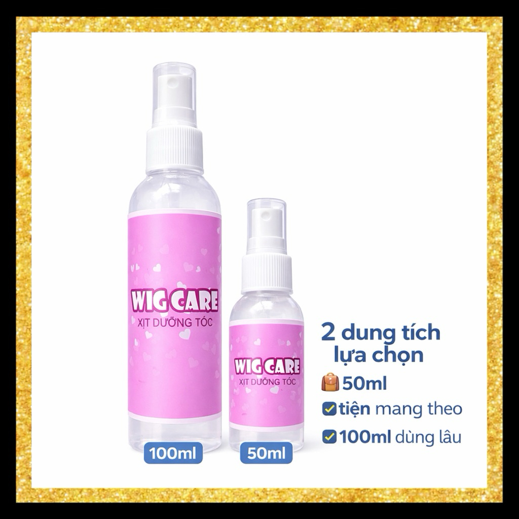[Sale] Xịt dưỡng tóc giả dạng chai xịt tiện dụng sỉ toàn quốc