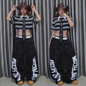 Quần Jeans Ống Rộng Form Cong In Hình Túi Trước Cool Ngầu Bụi Bặm Cá Tính Streetstyle Unisex M.I.O STORE