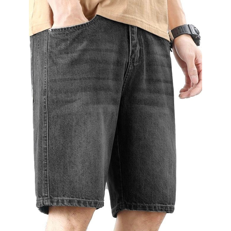 Quần short Jeans nam 1181 Quảng Châu cao cấp ống xuông phom dáng Regular năng động trẻ trung