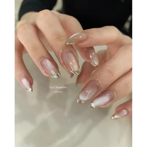 NAIL BOX MẮT MÈO FRECNH ĐẦU MÓNG TRÁNG GƯƠNG - MÓNG UP MẮT MÈO
