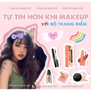 Bộ Trang Điểm Đầy Đủ Bộ Makeup /Trang Điểm Cá Nhân /Trang Điểm Đi Tiệc / Set Trang Điểm 12-24 Món Kem Nền, Phấn Phủ, Son