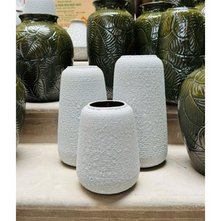 Bình đu đủ cao 30cm hàng gốm sứ Bát Tràng cắm các loại hoa, trang trí phòng khách decor nhà xinh