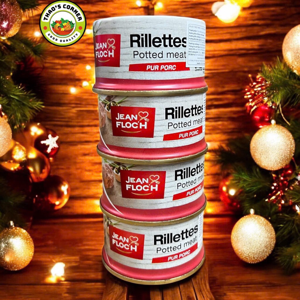 [Date 2029] Combo 2 hộp Pate Pháp Rillettes 125g – Pate Thịt Heo Xé Vị Đặc trưng