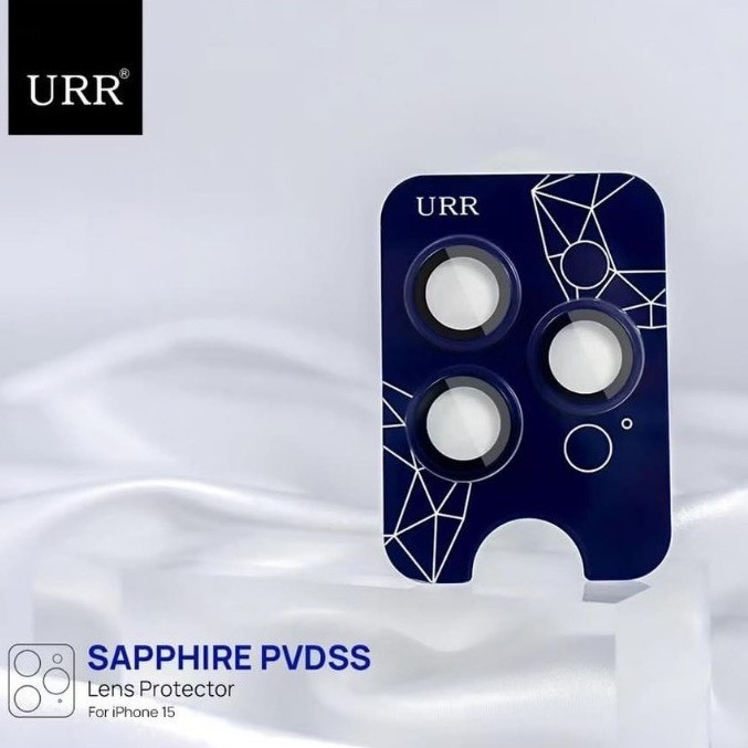 Kính cường lực Camera Sapphire URR - PVD 2 tầng trong suốt cho IPhone 17ProMax,16,15ProMax,14ProMax