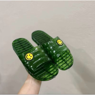 Dép lê smile nhựa dẻo 2 màu, combo 3 đôi dép lê đi trong nhà siêu nhẹ