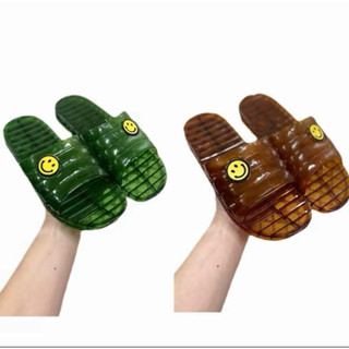 Dép lê smile nhựa dẻo 2 màu, combo 3 đôi dép lê đi trong nhà siêu nhẹ