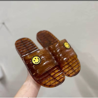 Dép lê smile nhựa dẻo 2 màu, combo 3 đôi dép lê đi trong nhà siêu nhẹ