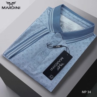 ÁO POLO NAM MARDINI VẢI COOL POLY MỀM MÁT HOẠ TIẾT KIM CƯƠNG MÀU XANH DIAMOND TRẺ TRUNG MP34