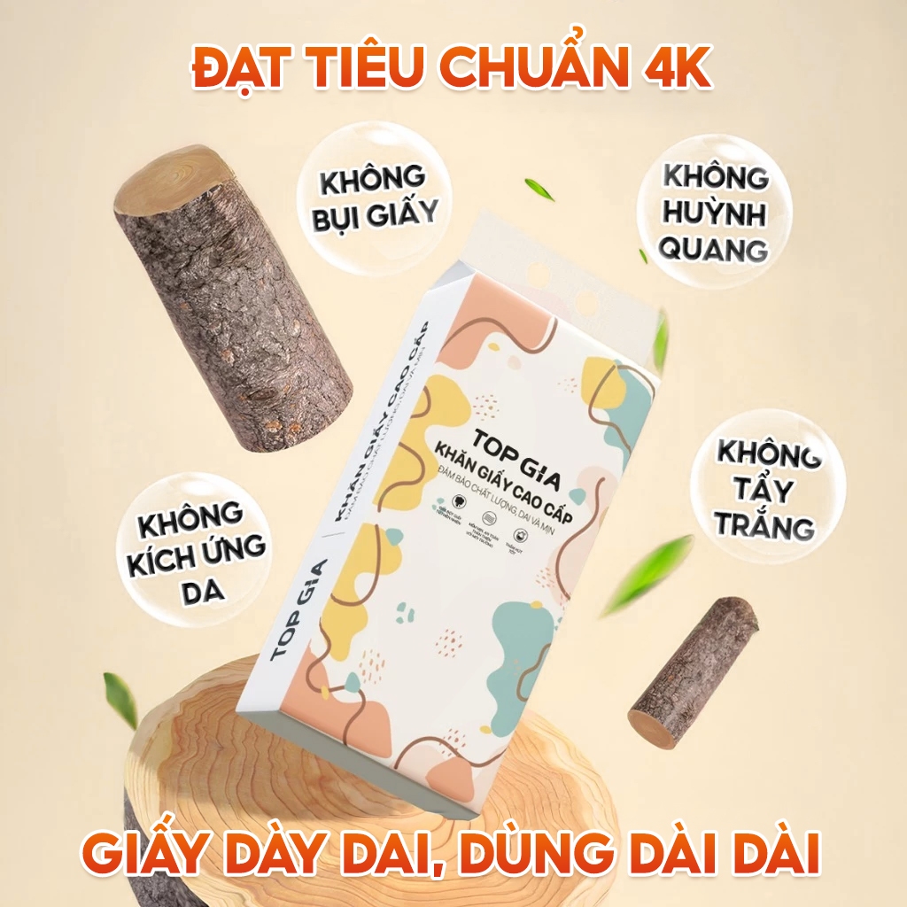[TẶNG MÓC TREO] Khăn Giấy Vệ Sinh Treo Tường TopGia Đa Sắc – 4 Lớp, 100% Bột Gỗ Nguyên Sinh Tặng Kèm Móc Treo - TOP GIA