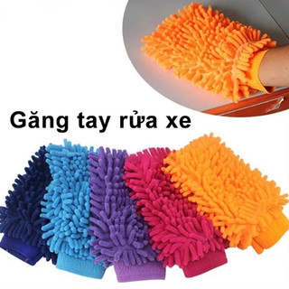 【MOTEX】 5 cái Bao Tay Rửa Xe Sợi Microfiber Chuyên Dùng Lau Rửa Xe Ô Tô, Xe Máy (màu ngẫu nhiên)