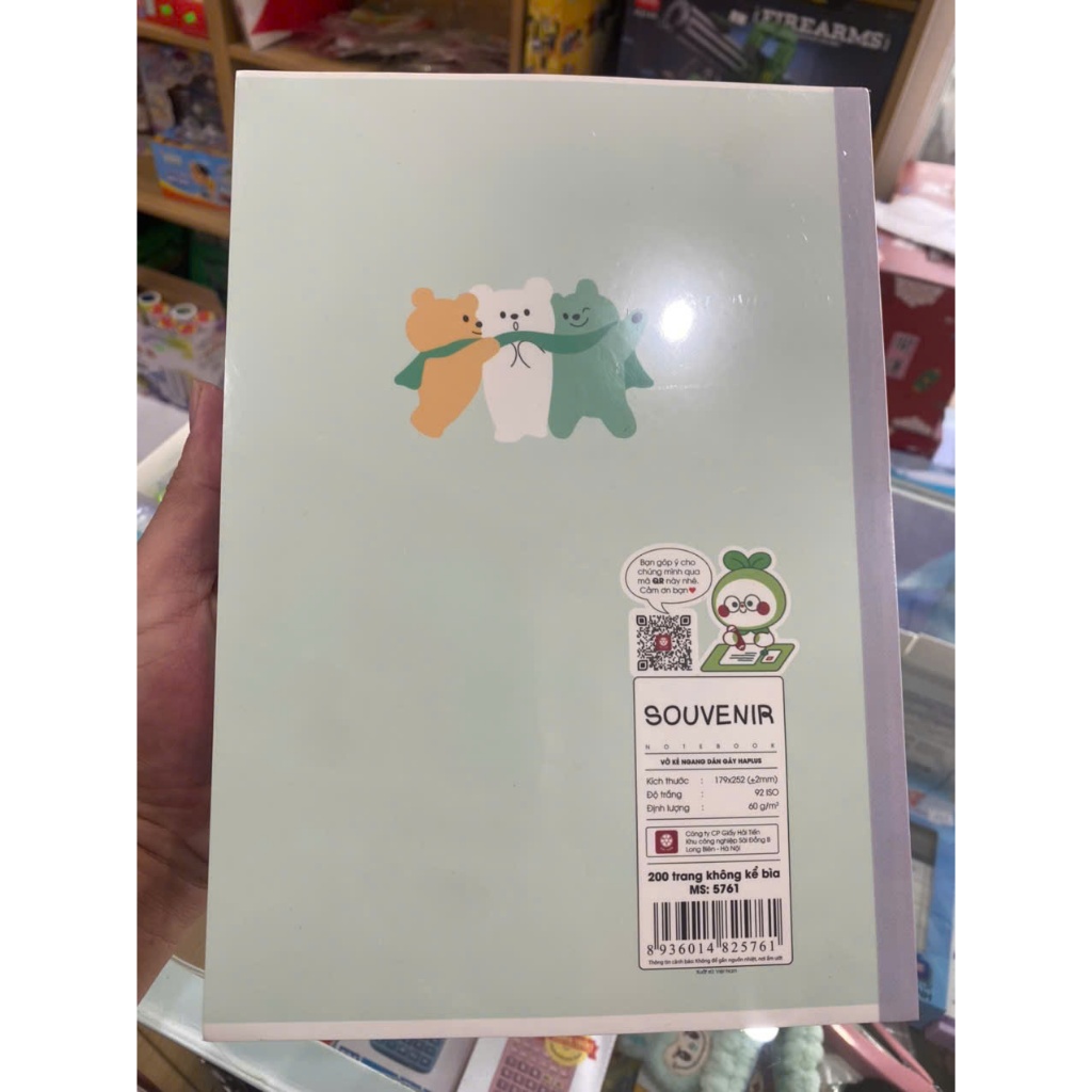 Vở Kẻ Ngang Souvenir 200tr của Hải Tiến - MS : 5761