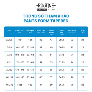 Quần Jeans Nam Form Tapered - Routine 10F25DPA016