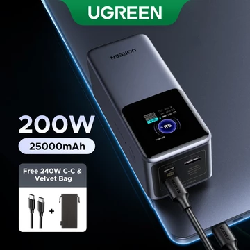 【Pin Sạc Dự Phòng Có Thể Đặt Hàng】sạc dự phòng Ugreen Nexode 25000mAh-200w/20000mAh-130w/12000mAh-100w | Màn LED | Bảo h