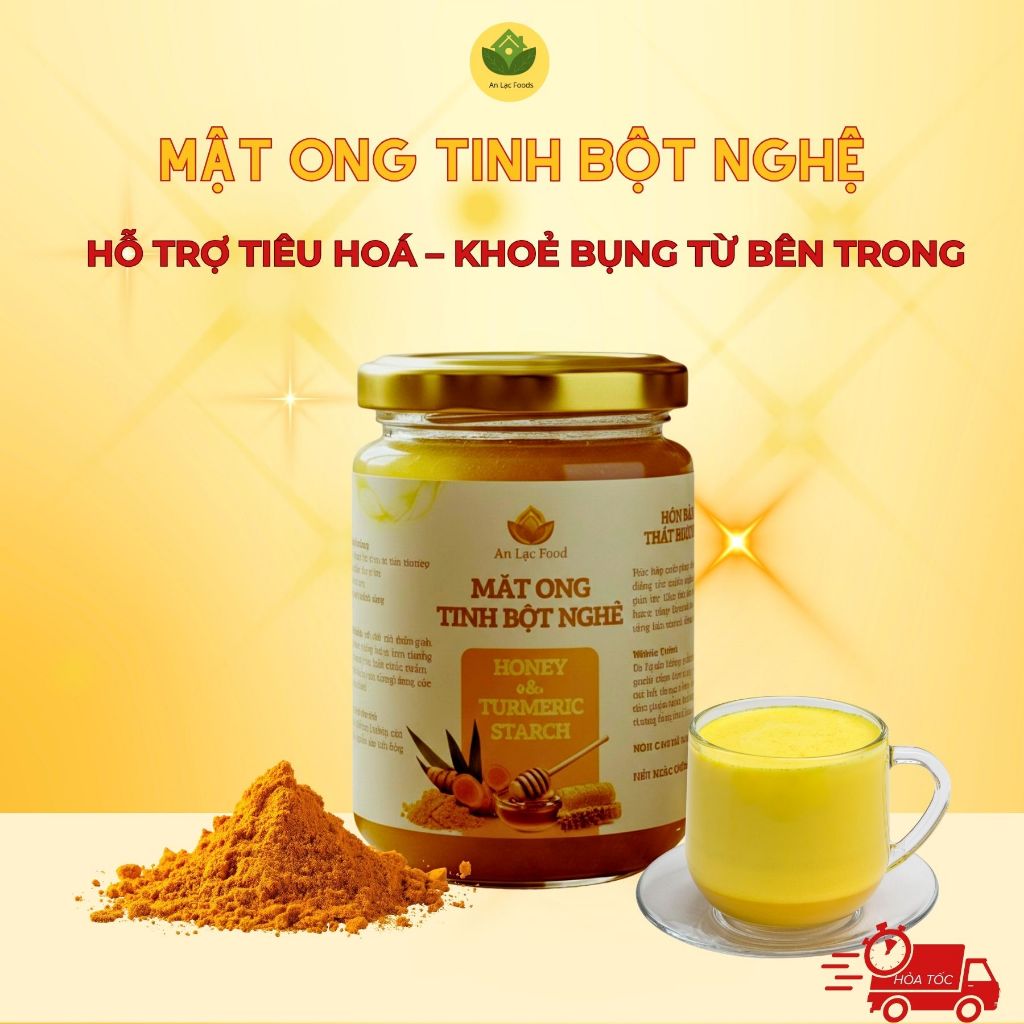Mật Ong Tinh Nghệ An Lạc - Hỗ Trợ Dạ Day, Đẹp Da, Tăng Đề Kháng