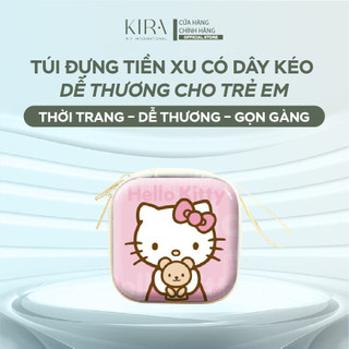 Ví túi mini bằng thiếc dùng để đựng tiền xu, chun buộc tóc và đồ chơi nhỏ, thiết kế dễ thương, có khóa kéo tiện lợi.