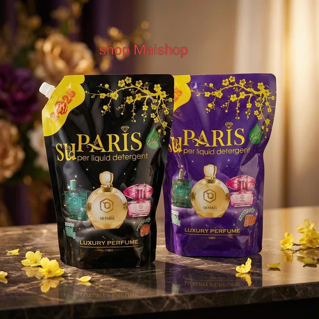 Nước Giặt Paris (Túi 3,6kg) Chính Hãng Hương Nước Hoa Pháp - Giặt Xả 5 in 1, Đậm đặc, Lưu hương lâu, Mềm vải, nhiều bọt