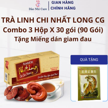 [Combo 3 Tặng 1] Combo 3 hộp Trà Linh Nhất Long chính hãng - Linh chi đỏ KO TÍCH ĐIỂM