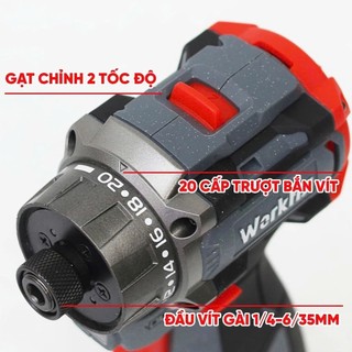 Máy Bắn Vít Không Chổi Than workfix M16B-VT45BL – 2 Cấp Tốc Độ, 23 Cấp Trượt
