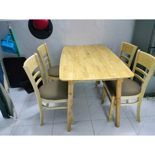 bộ bàn ăn 4 ghế gỗ - chắc chắn, dễ lắp đăt