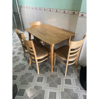 bộ bàn ăn 4 ghế gỗ - chắc chắn, dễ lắp đăt