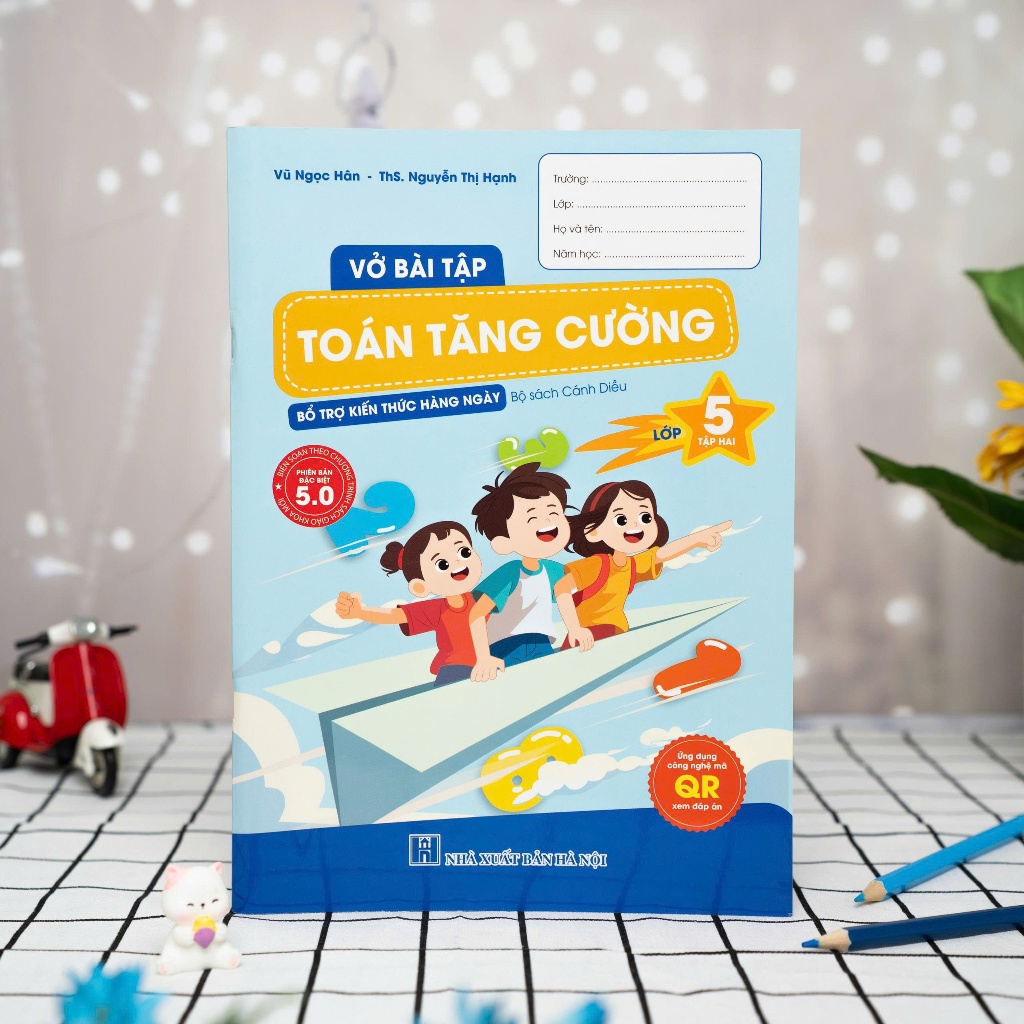 Sách - Vở Bài Tập Toán Tăng Cường Lớp 5 Tập 2 Cánh Diều