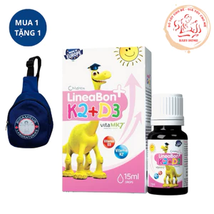 LineaBon vitamin D3 K2 - Hỗ trợ hấp thu canxi Lọ 15ml