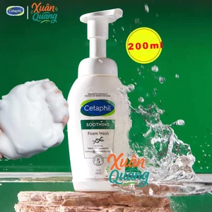 Sữa Rửa Mặt Dạng Bọt Siêu Cetaphil Soothing Foam Wash 200ml - Mịn Làm Dịu Da Nhạy Cảm