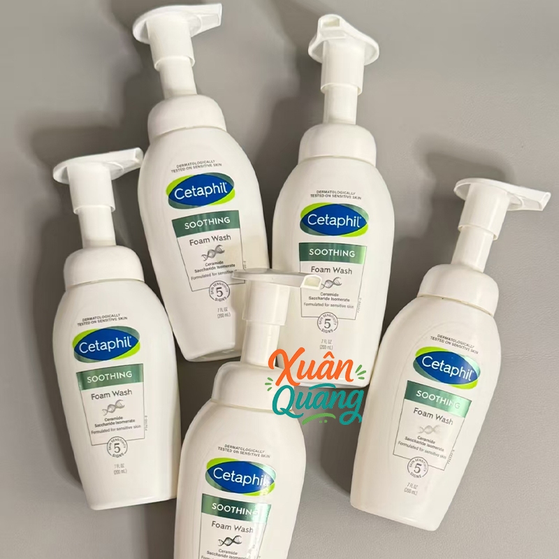 Sữa Rửa Mặt Dạng Bọt Siêu Cetaphil Soothing Foam Wash 200ml - Mịn Làm Dịu Da Nhạy Cảm