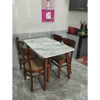 bộ bàn ăn 4 ghế gỗ - chắc chắn, dễ lắp đăt