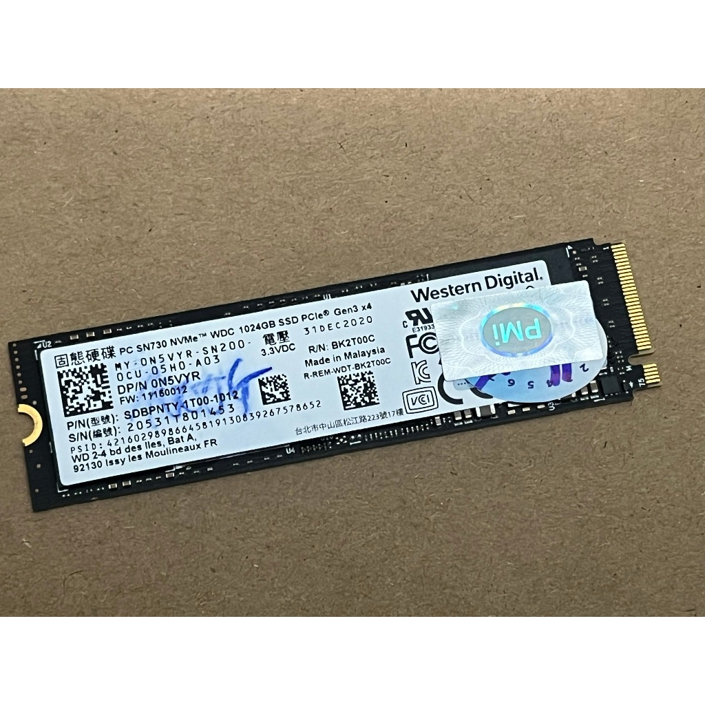 Bán SSD Western Digital PC SN730 Nvme 1TB hàng cũ zin theo máy chính ...