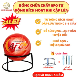 Bóng Chữa Cháy Tự Động AFO 1,3kg Dập Tắt Cháy Hiệu Quả, Tự Động Kích Hoạt Khi Gặp Lửa [CHÍNH HÃNG]