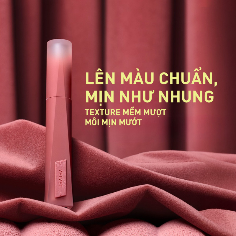 Son Kem Lì Nhung Mịn 3CE Velvet Lip Tint Plush chính hãng