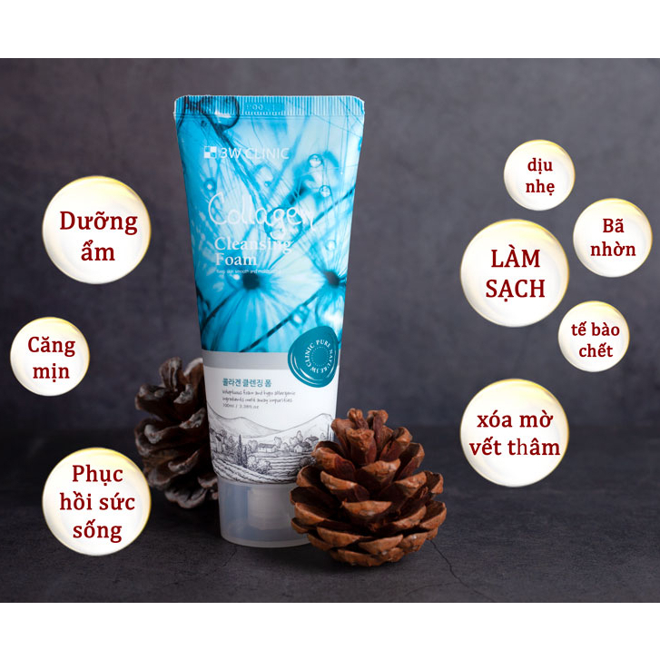 COMBO Sữa Rửa Măt Và Tẩy Da Chết Nâng Cơ, Bổ Sung Colagen Giúp Da Chống Lão Hóa, Săn Chắc Da