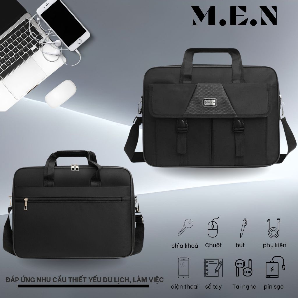 Cặp văn phòng laptop đeo chéo đeo vai Case trung tâm 4 kiểu Shalla GSR [Có sẵn]