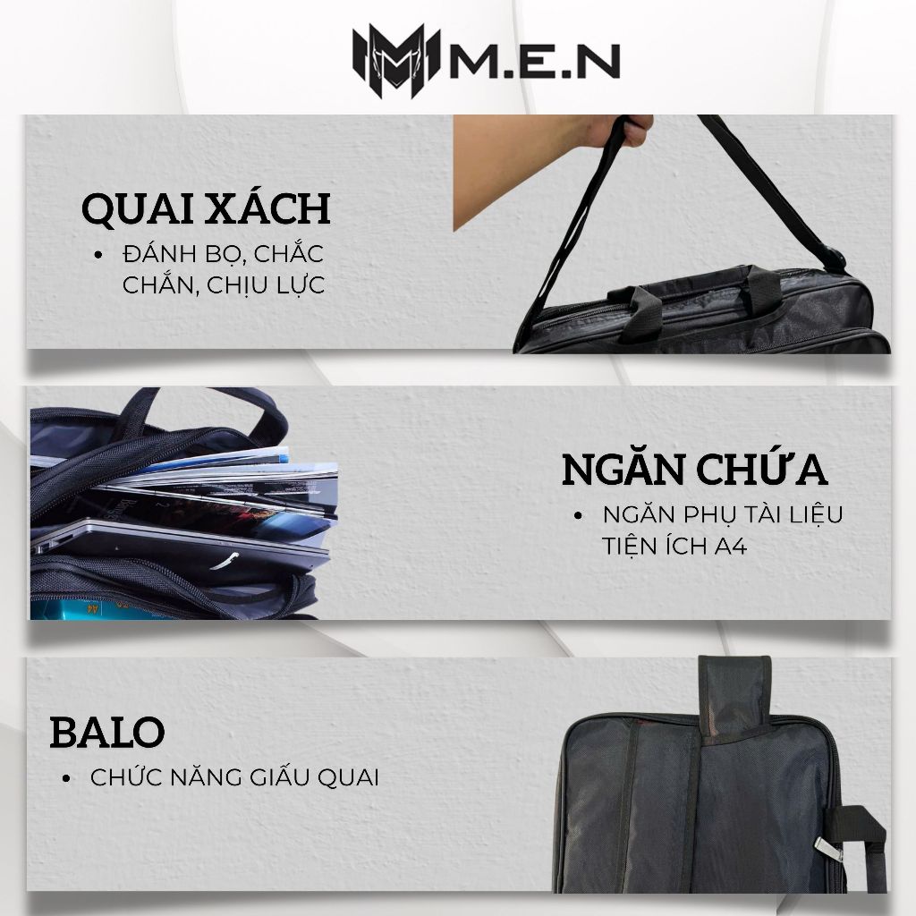 cặp học sinh cấp 1 - 2 đa năng kèm đeo balo full đen Hình học H1991 cao cấp Shalla {Ảnh thật}