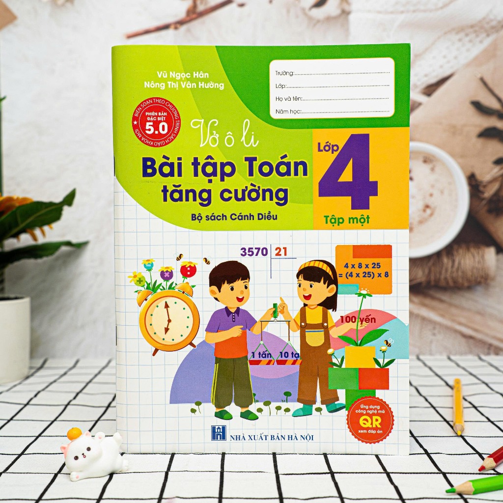 Sách - Vở Bài Tập Tăng Cường Toán lớp 4 tập 1 Cánh Diều