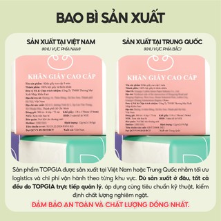 Giấy ăn rút TopGia cao thùng 24g/30g/40g gói nhỏ tiện lợi cho cuộc sống hàng ngày