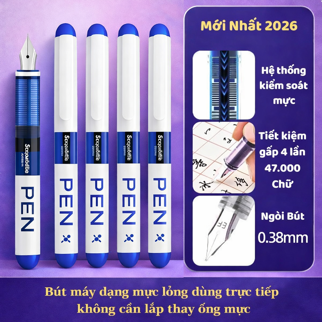 (HOT) Combo Bút Máy Gel FP34, Mực Nhanh Khô Viết Êm Trơn Ngòi 0.38mm Chuẩn Nét Chữ Cho Các Bé Học Sinh Tiểu Học Cấp 1.2